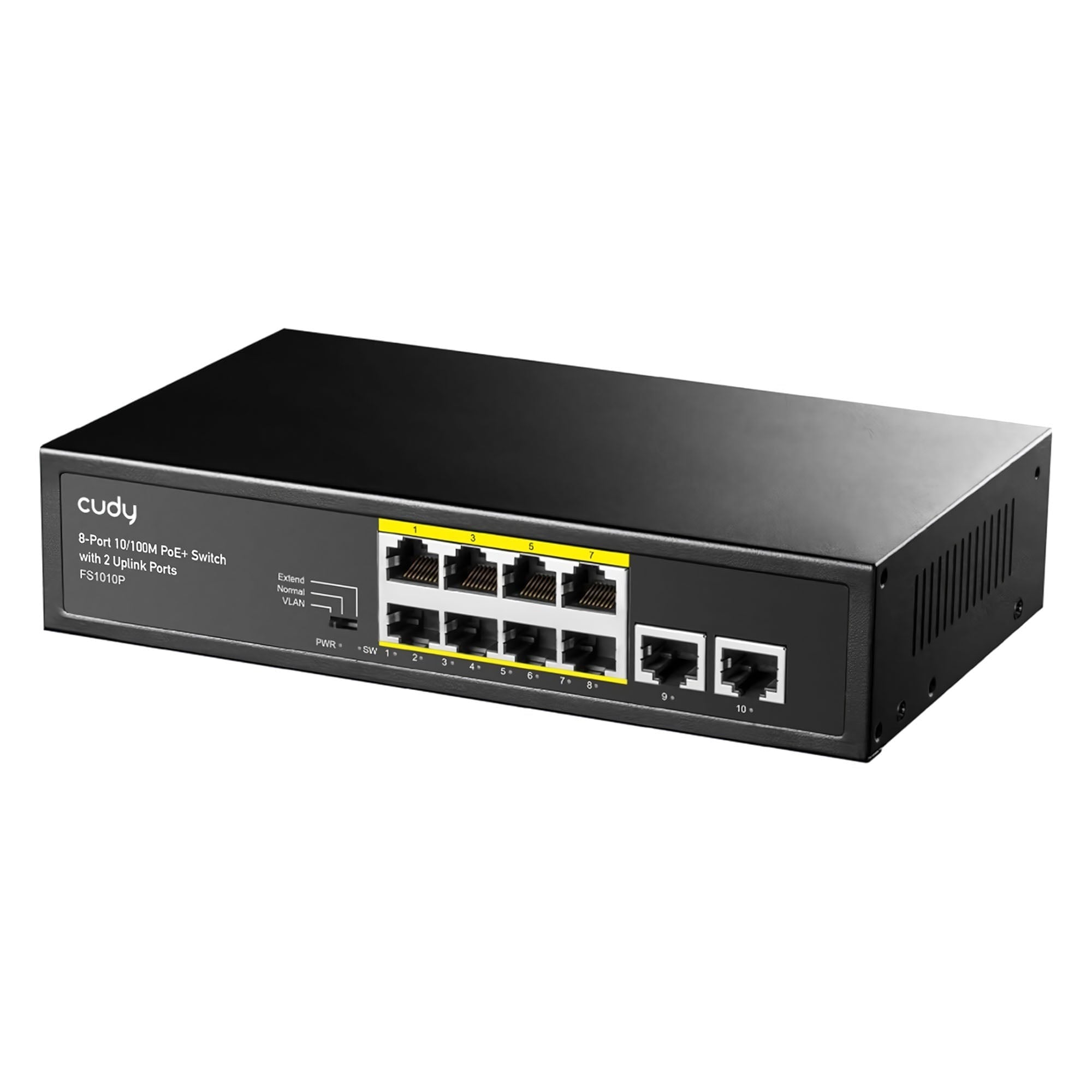 Cudy FS1010P 8 Port 10/100Mbps 120W PoE+, 2 Uplink Portlu…