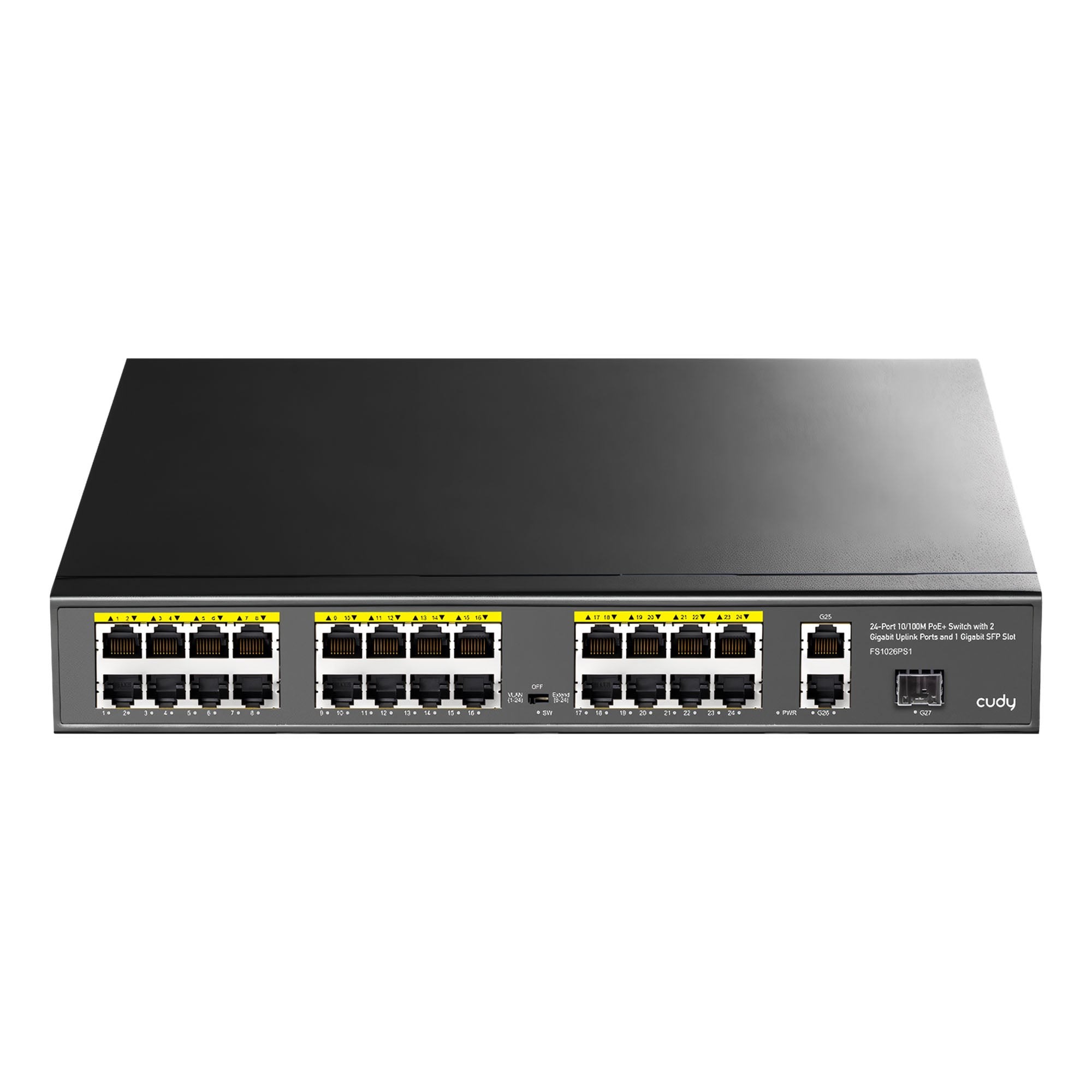 Cudy FS1026PS1 300W PoE+ 24 Port 10/100Mbps+ 2 Port…