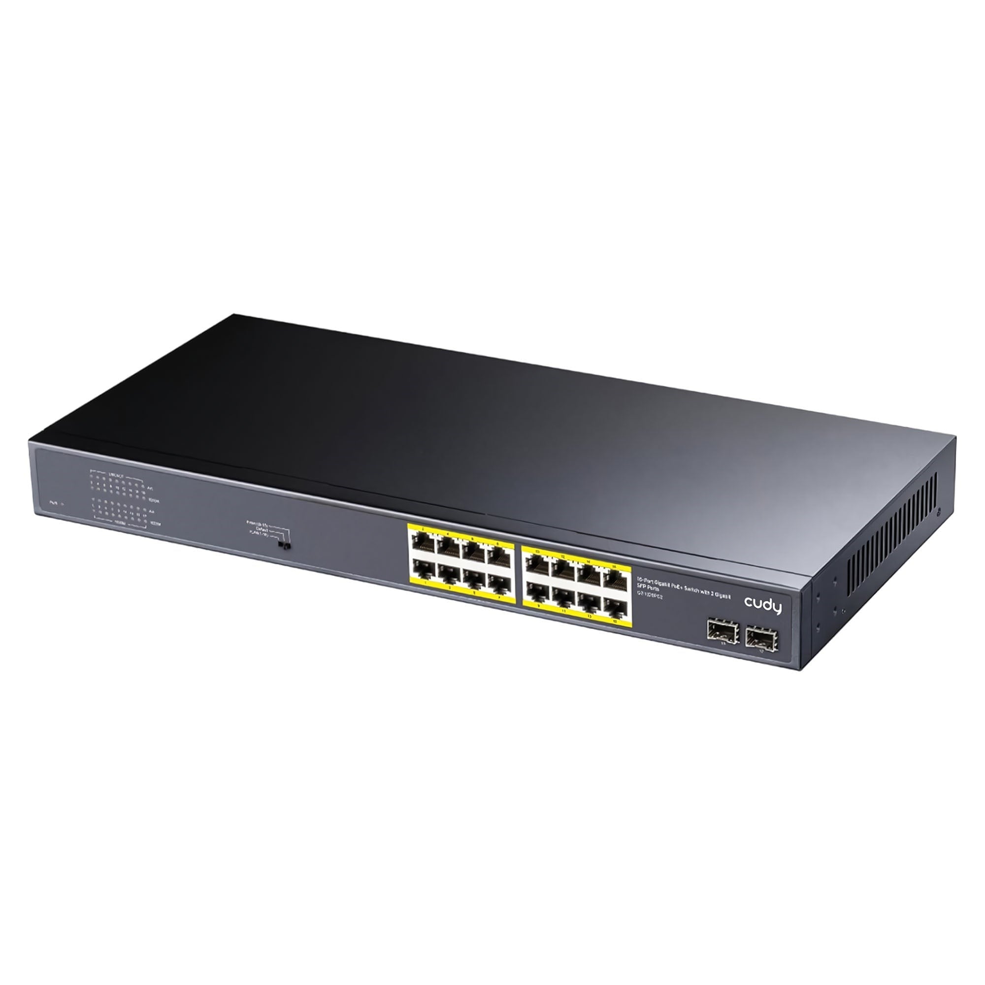 Cudy GS1020PS2 16 Port Gigabit 200W 250m PoE+, Gigabit SFP,…