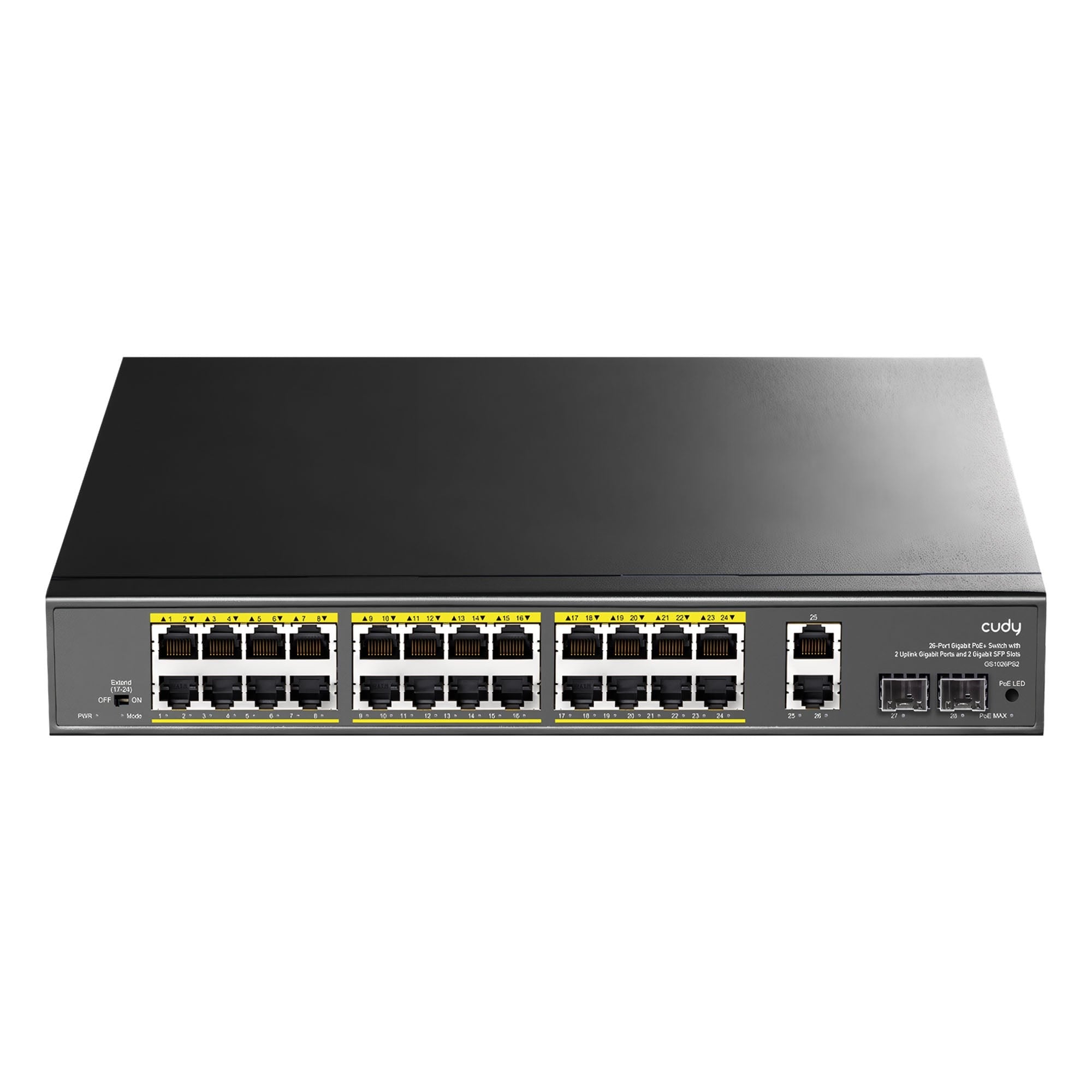 Cudy GS1026PS2 2Port Gigabit 24Port Gigabit PoE 10/100Mbps…