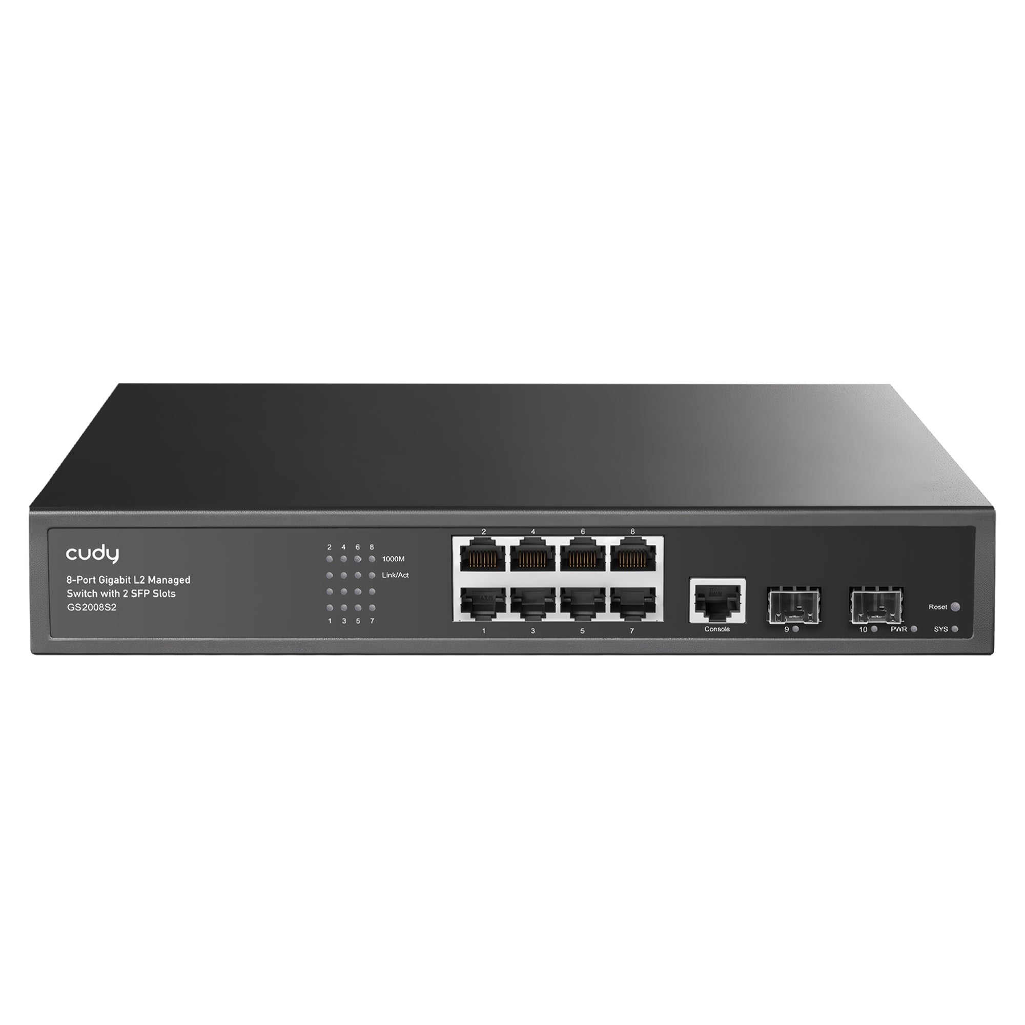 Cudy GS2008S2 2 Port Gigabit SFP, 1 Port Consol, 8 Port L2…