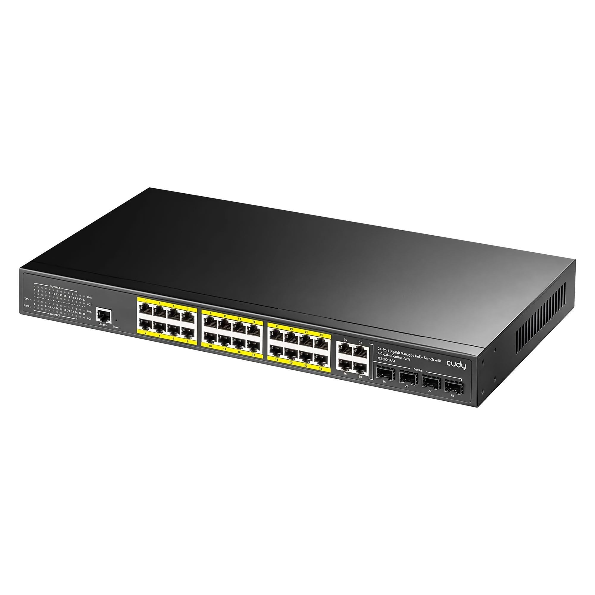 Cudy GS2028PS4 4Port Combo 1 Port Konsol 24Port Gigabit…