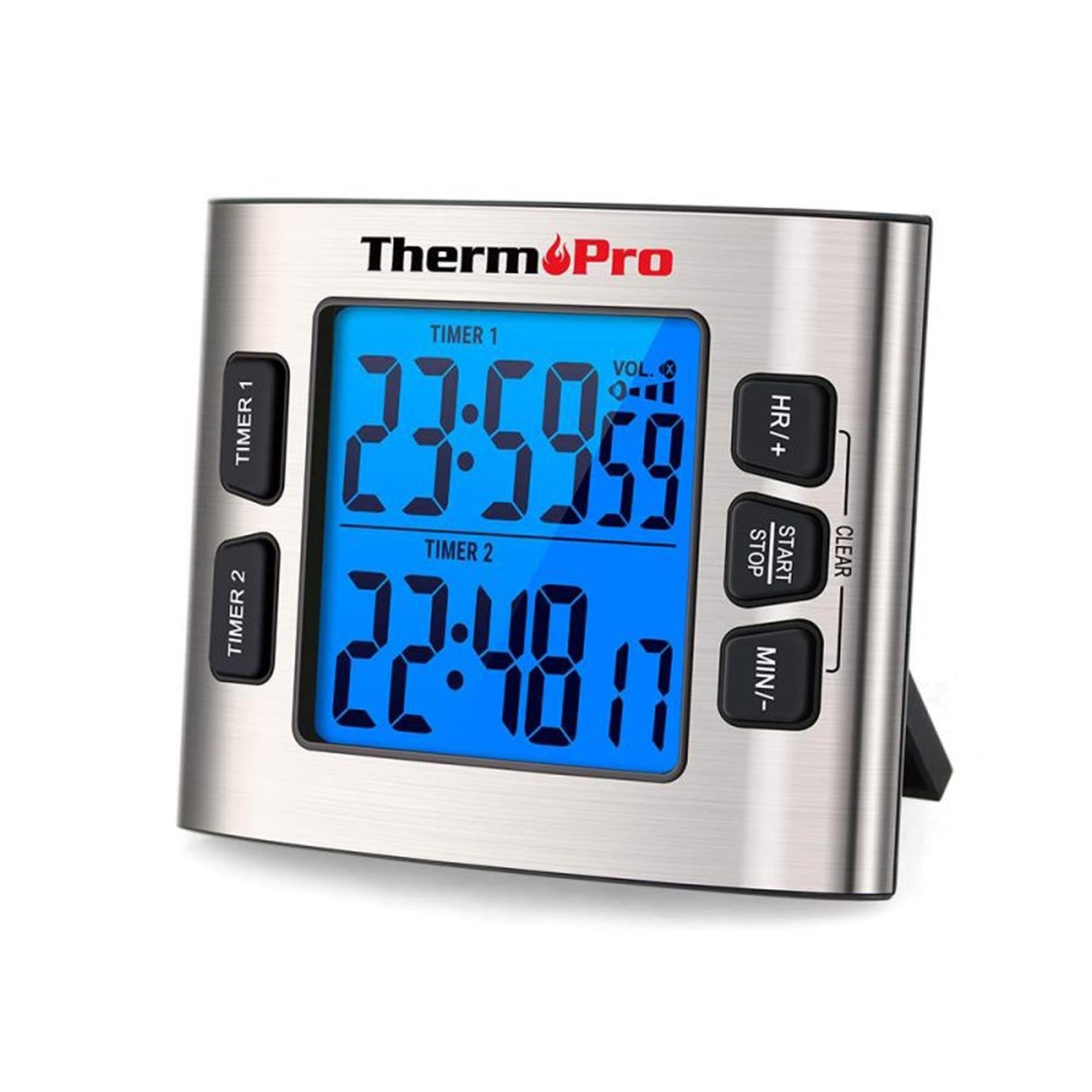 ThermoPro TM02 Mutfak, Spor, Ders için Alarmlı, Işıklı,…