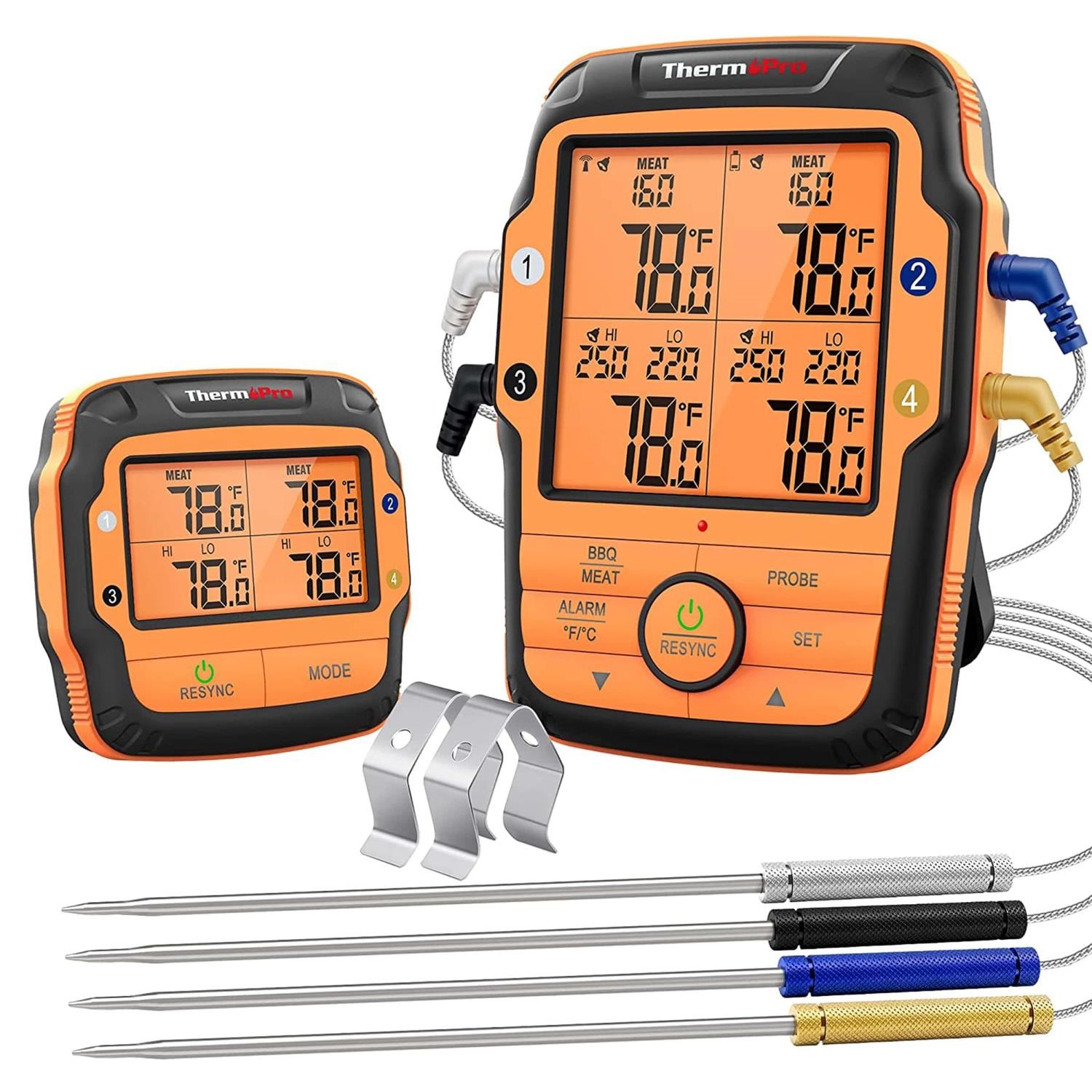 ThermoPro TP27C Alarmlı, Işıklı, Kablosuz 150m Menzilli ve…