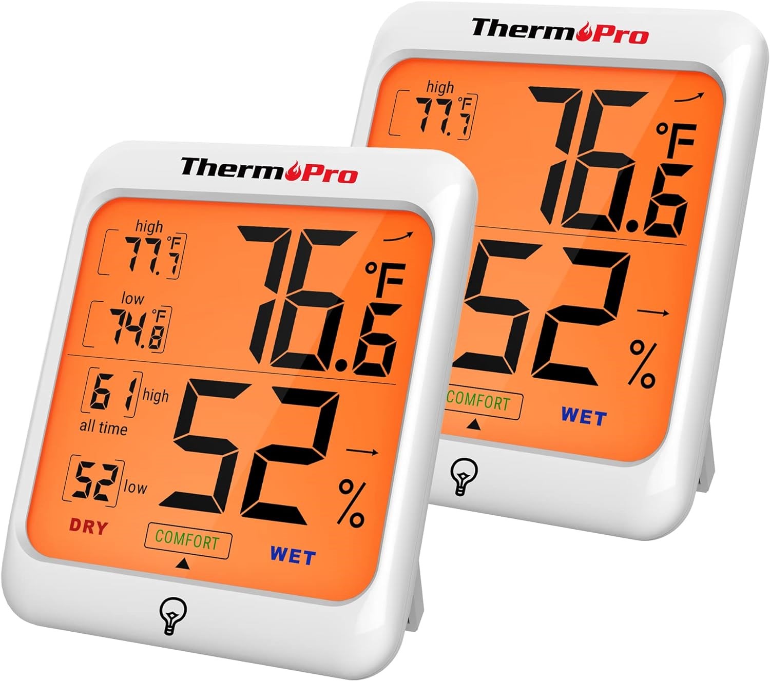 ThermoPro TP53 Termometre İç Mekan Dijital Sıcaklık ve Nem…