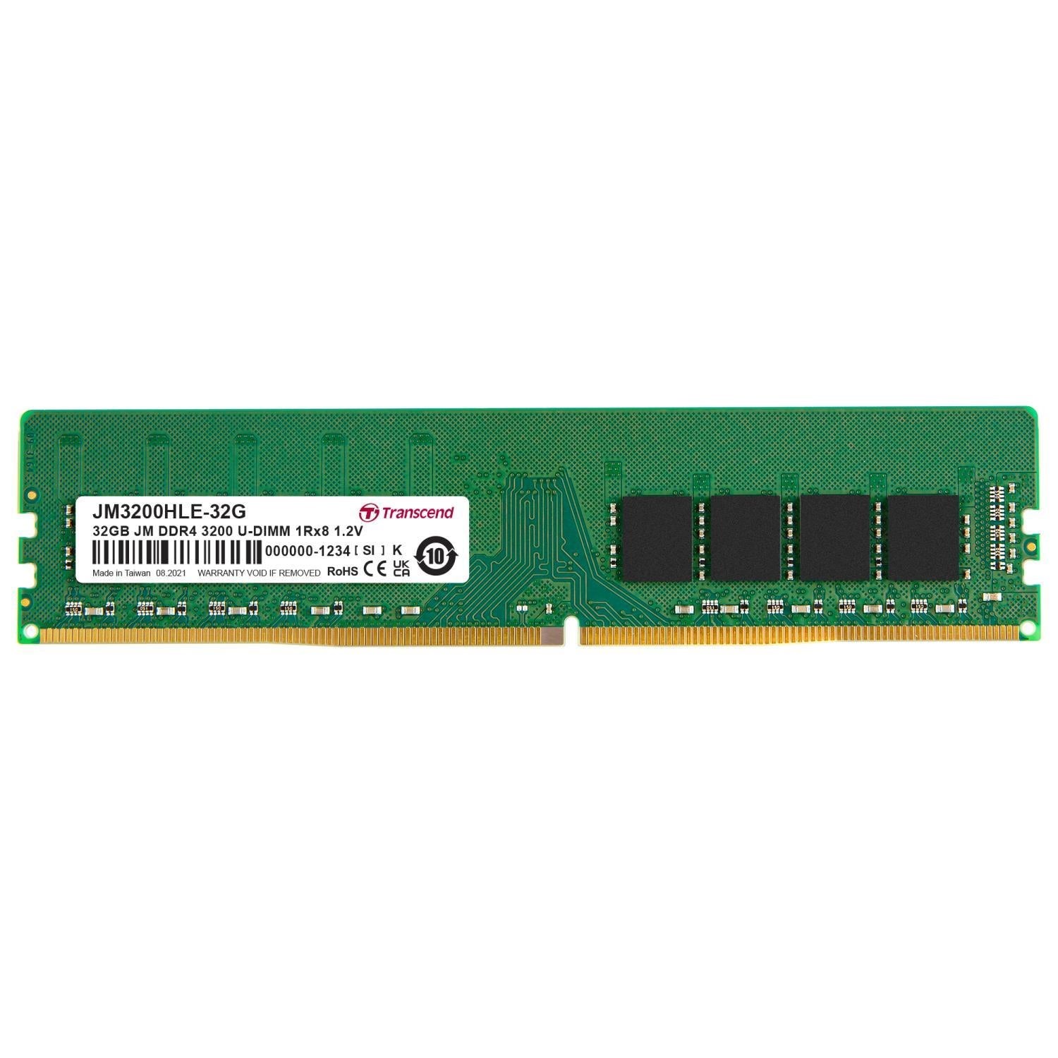 Transcend JM3200HLE-32G 32GB DDR4 3200Mhz CL22 1.2V…