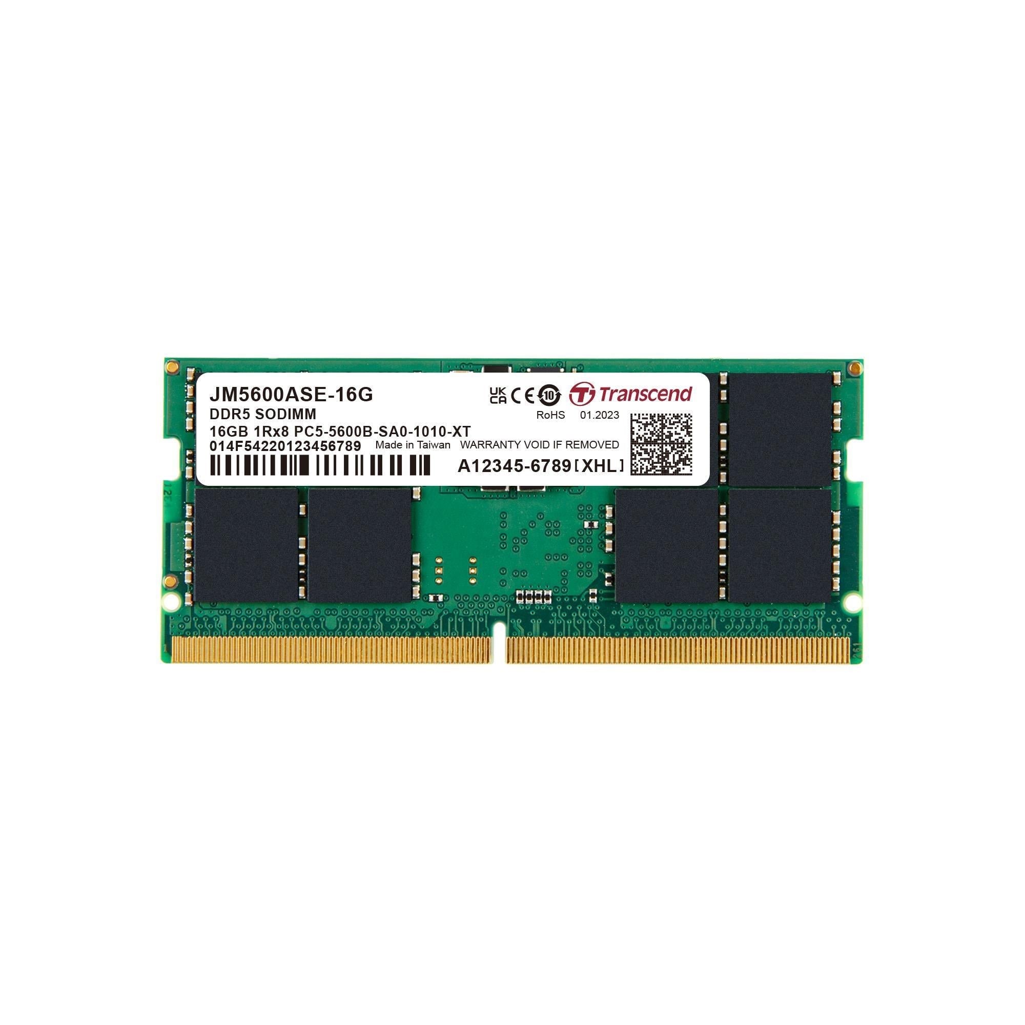 Transcend JM5600ASE-16G 16GB DDR5 5600Mhz CL46 1.1V…