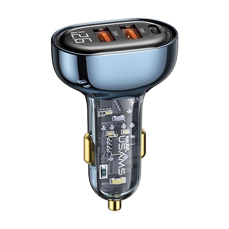 Usams US-CC159 80W (Type-C+USB) Üç Bağlantı Noktalı Hızlı…