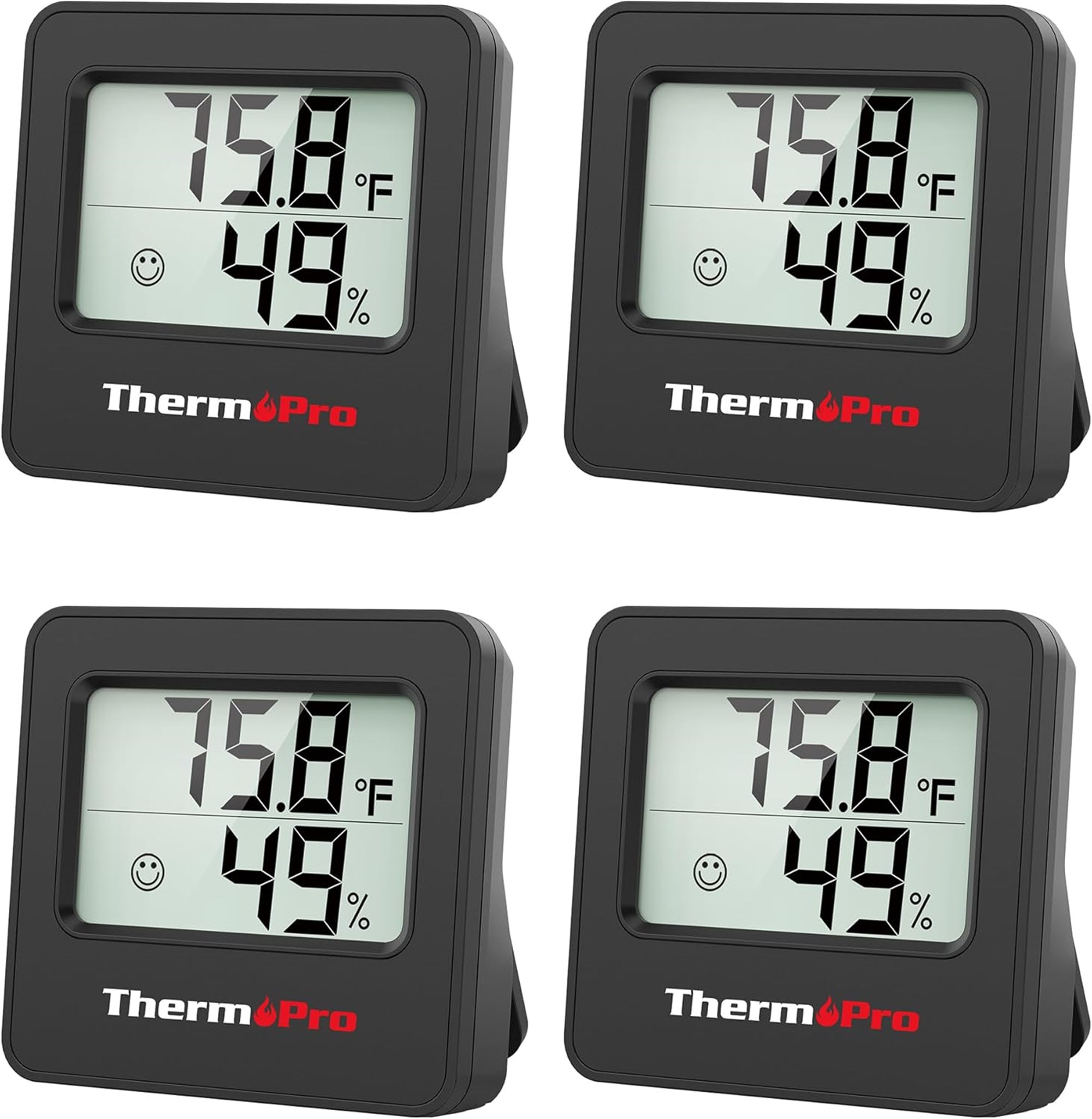ThermoPro TP157 İç Mekan (Sera, Dolap, Bebek Odası) Hassas Sıcaklık ve Nem Ölçer Mini Termometre