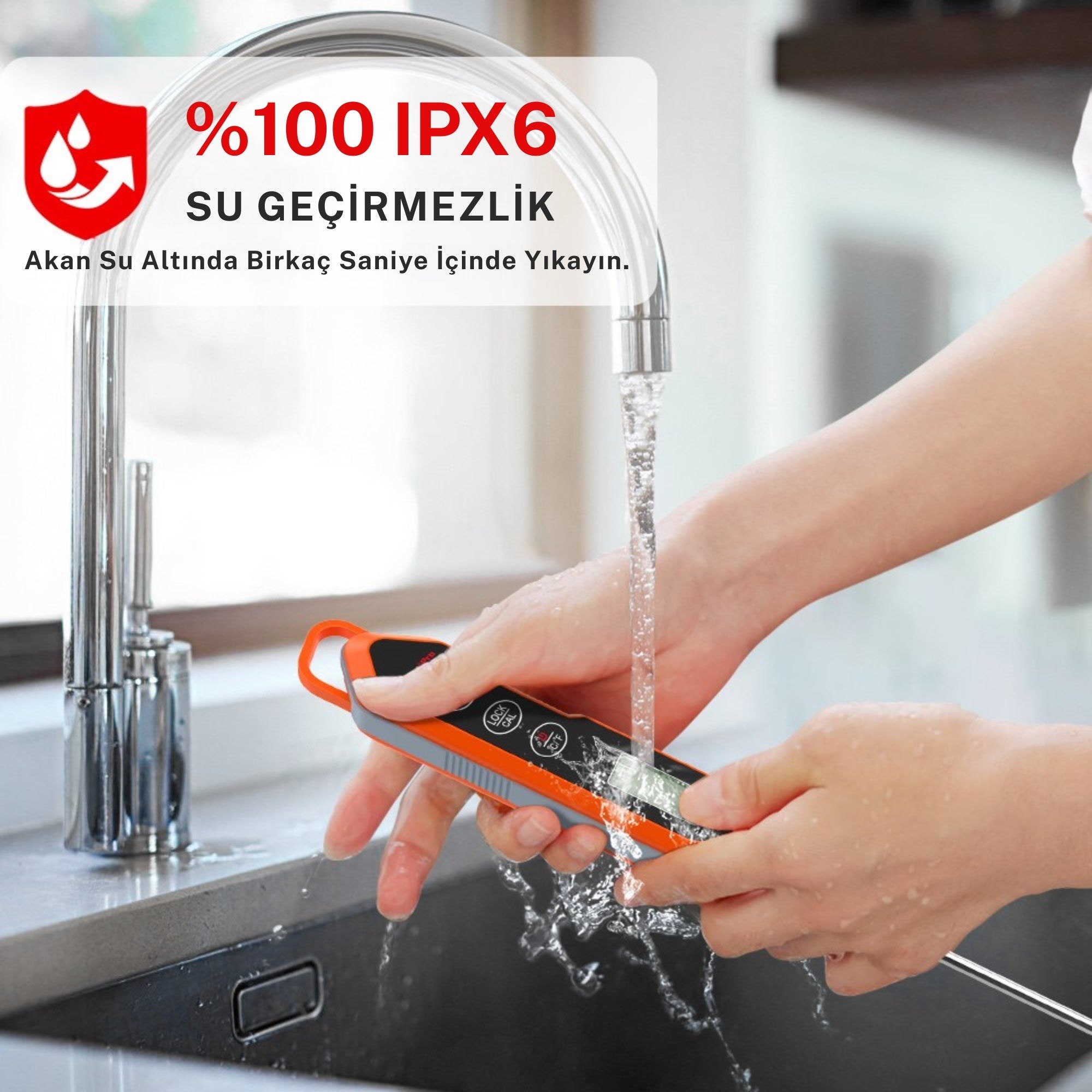 ThermoPro TP15H Dijital Et ve Gıda Termometresi - IPX6 Su Geçirmez, 3 Saniyede Hızlı Ölçüm
