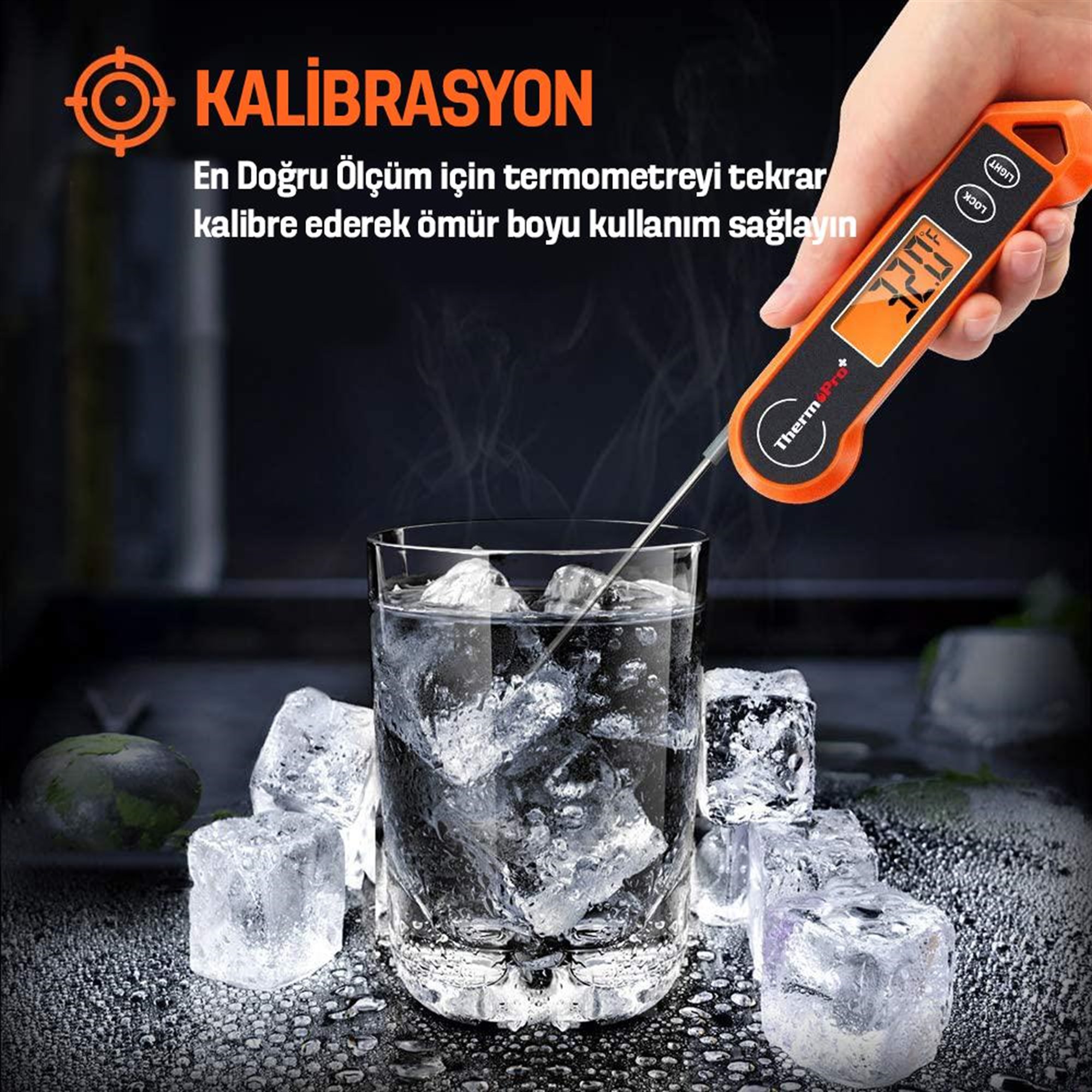ThermoPro TP19H Su Geçirmez Katlanabilir Gıda Termometresi