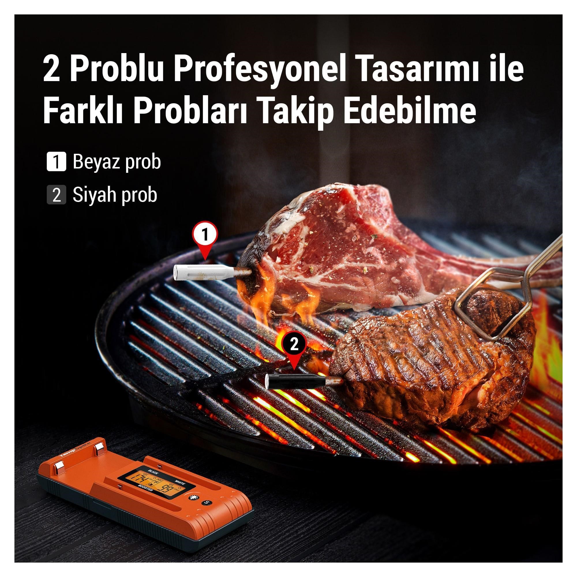 ThermoPro TP962 Bluetooth, Digital,Çift Problu Profesyonel Et Termometresi