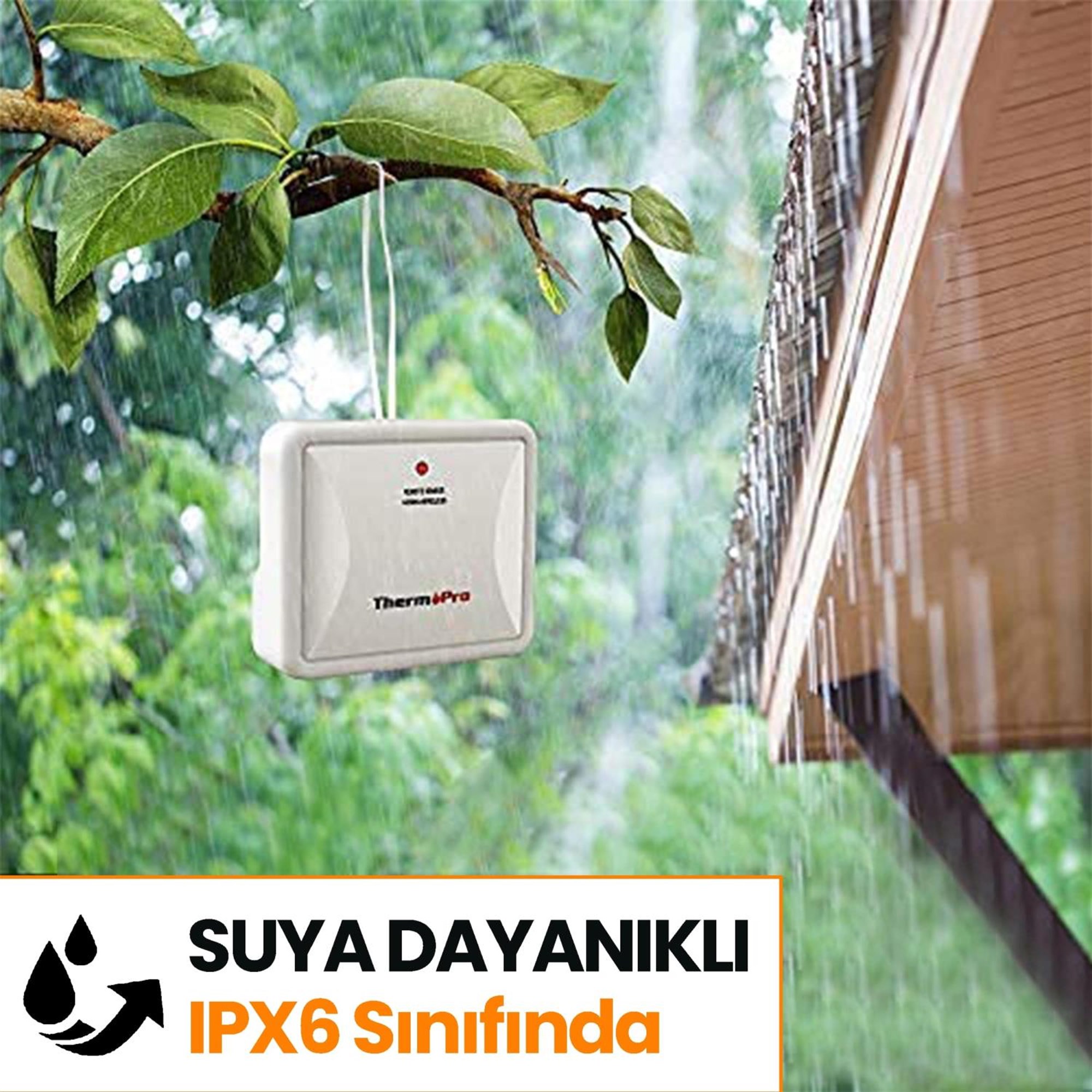 ThermoPro TX-4C İlave Dış Sensör (TP60C, TP63C, TP65C) İçin Uyumludur