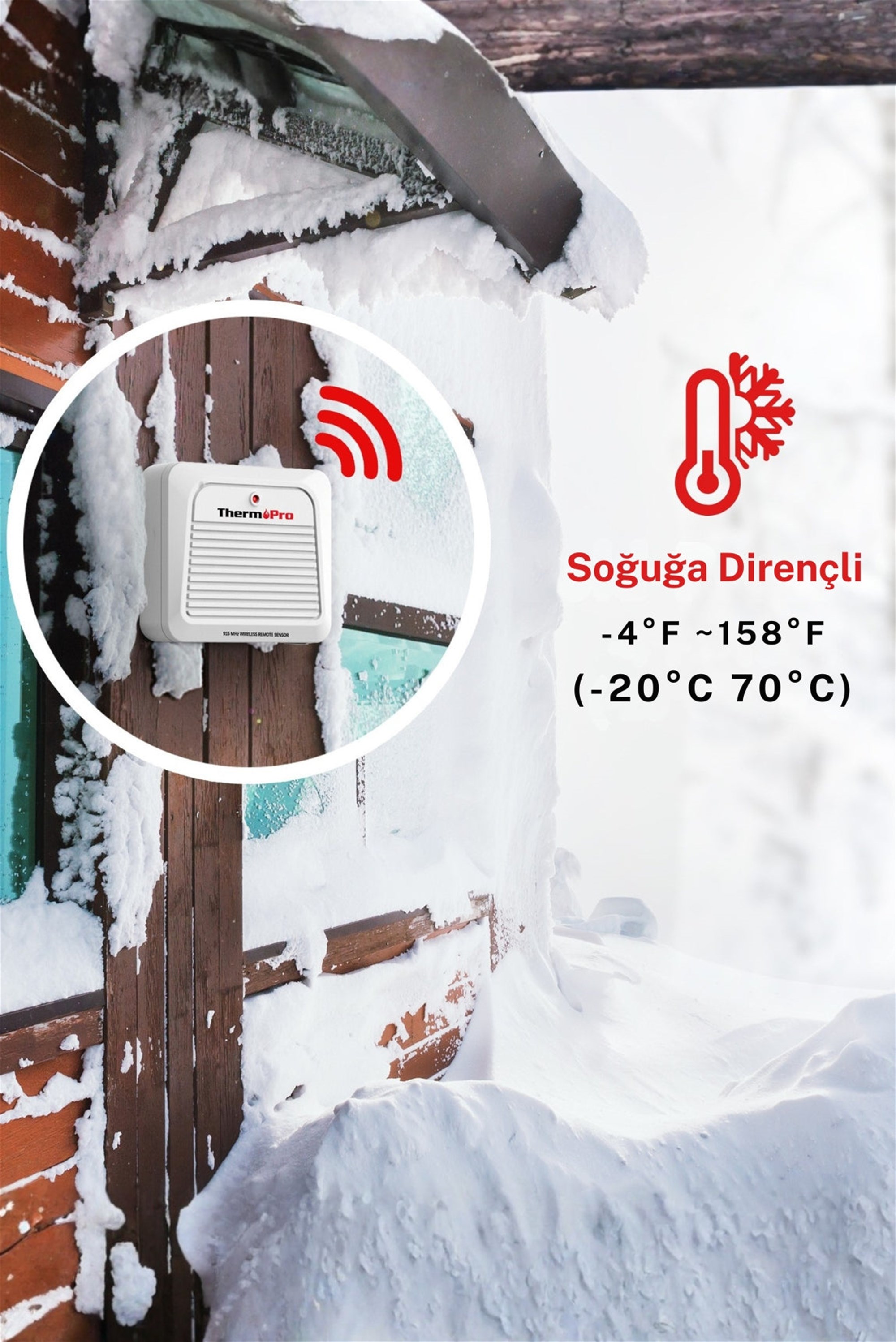 Thermopro TX7C ( TP280B-TP260B) Modelleri için İlave Dış Sensör