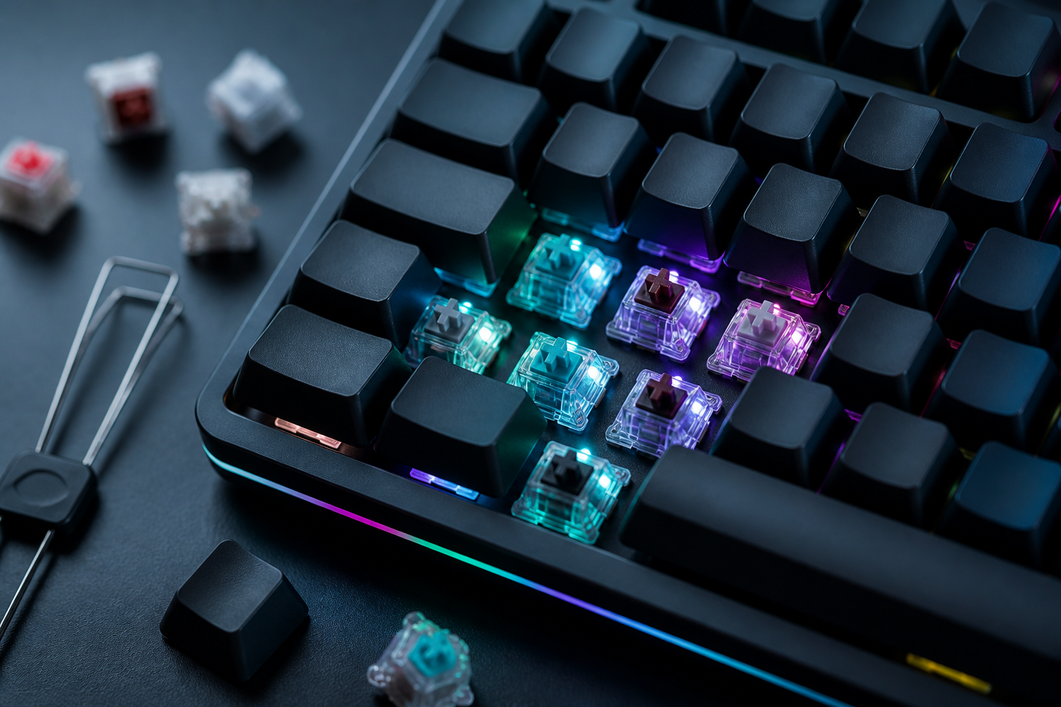 Mekanik klavye switch turleri linear tactile clicky rehberi