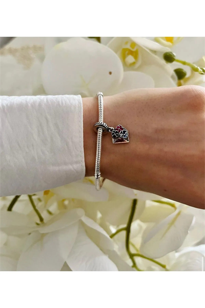  Zarf Dolu Menekşe Sallantılı Charm