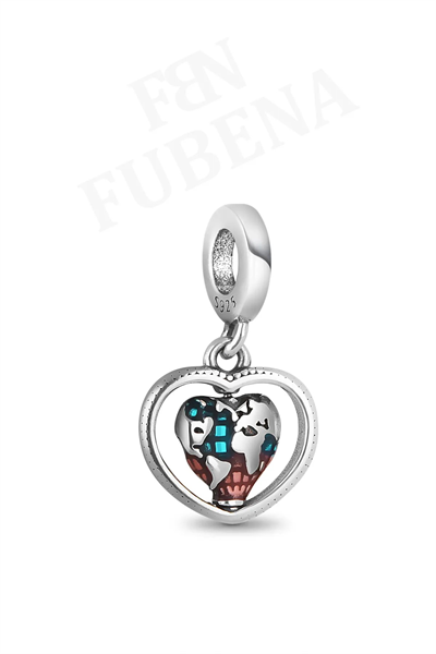 Aile ve Dönen Kalp Sallantılı Charm