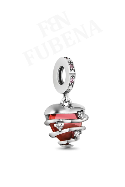 Bal Kovanı Kalp Sallantılı Charm