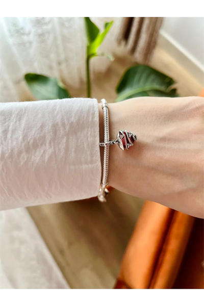 Bal Kovanı Kalp Sallantılı Charm