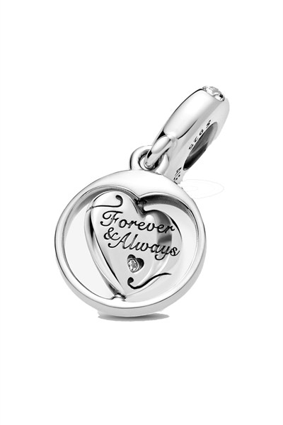 Forever&Always Ruh Eşim Dönen Kalp Sallantılı Charm