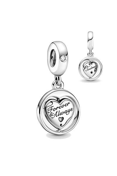 Forever&Always Ruh Eşim Dönen Kalp Sallantılı Charm