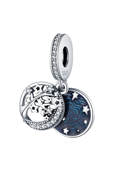 Mavi Gökyüzü Yıldızlar Sallantılı Charm
