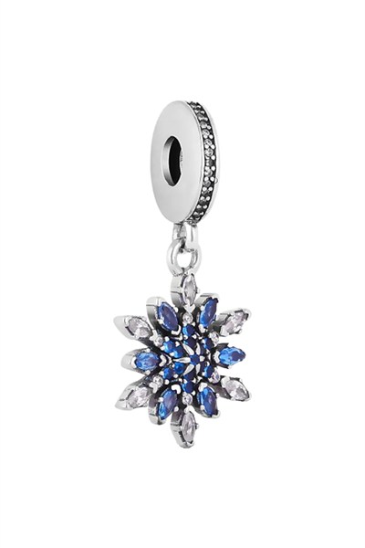 Taşlı Kar Tanesi Sallantılı Charm