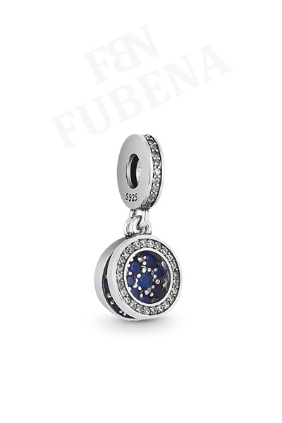 Yeşil Parıldayan Çift Disk Sallantılı Charm