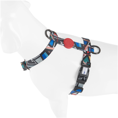 Abstract H Tipi Göğüs Tasması Kırmızı