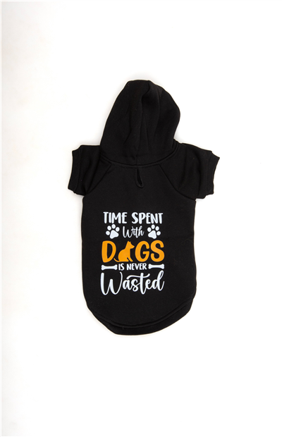 Black Dogs Kapüşonlu Sweatshirt Siyah