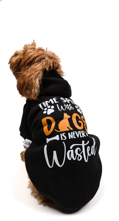 Black Dogs Kapüşonlu Sweatshirt Siyah
