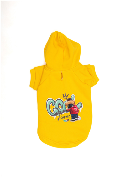 Cool Yellow Kapüşonlu Sweatshirt Sarı
