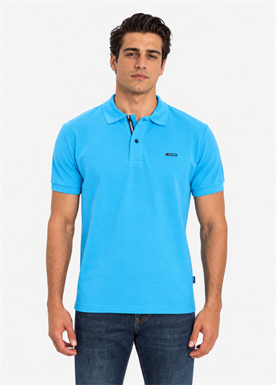 Gabbia Mavi Classic Fit Polo Yaka T-Shirt