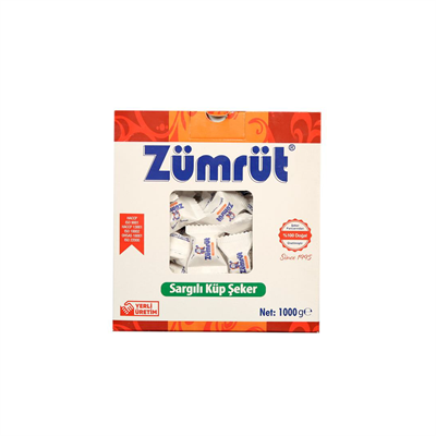 ZÜMRÜT KÜP ŞEKER 1000 GR*20 Adet - Zümrüt - EDT10001 - EDT İstanbul