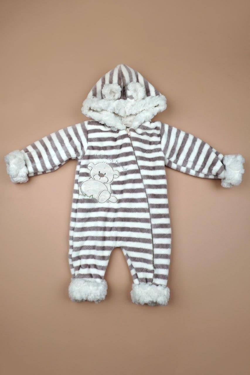 Çizgili Ayıcıklı Peluş Tulum