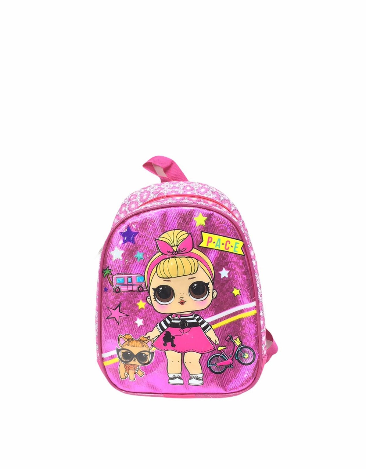 Işıklı Lol bebek Pembe Parlak Kreş Çanta