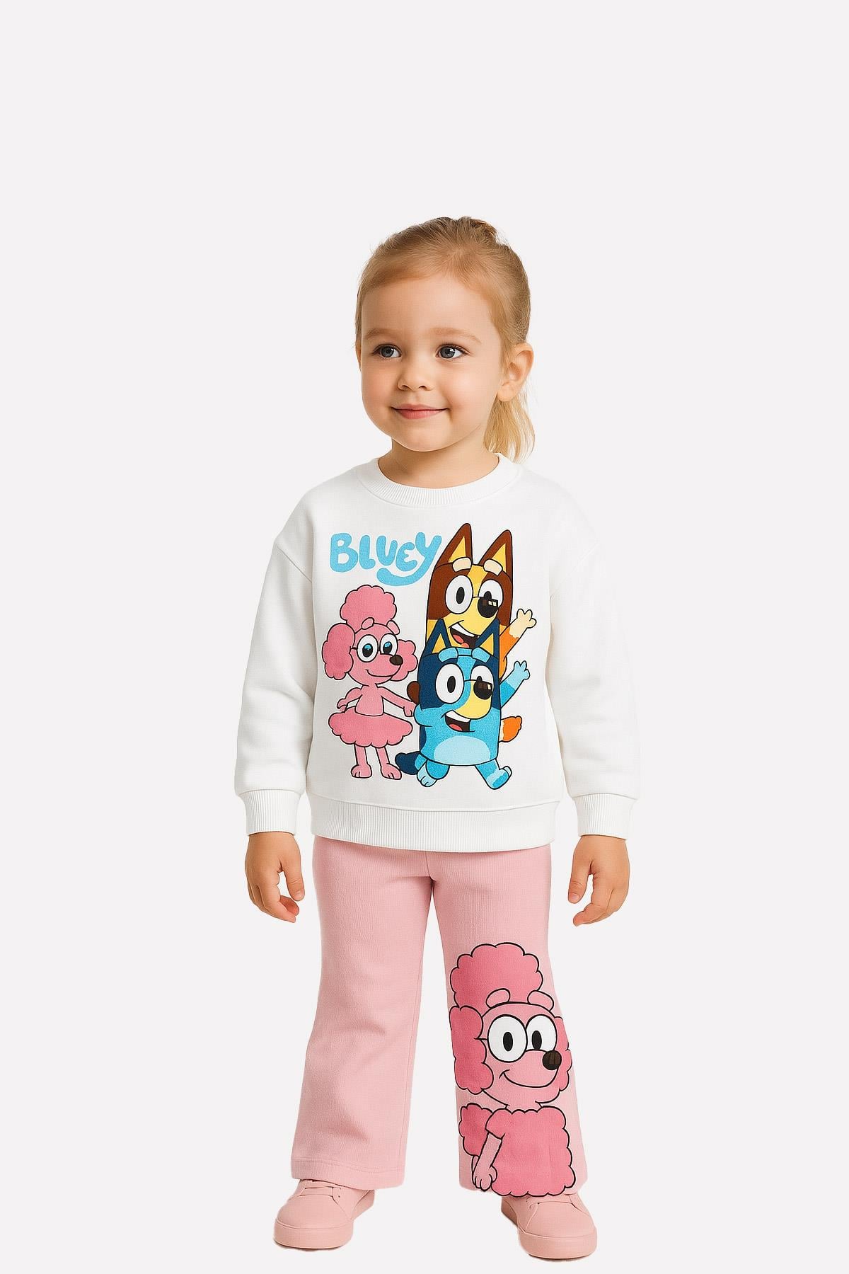 Kız Çocuk Pembe Bluey Takım