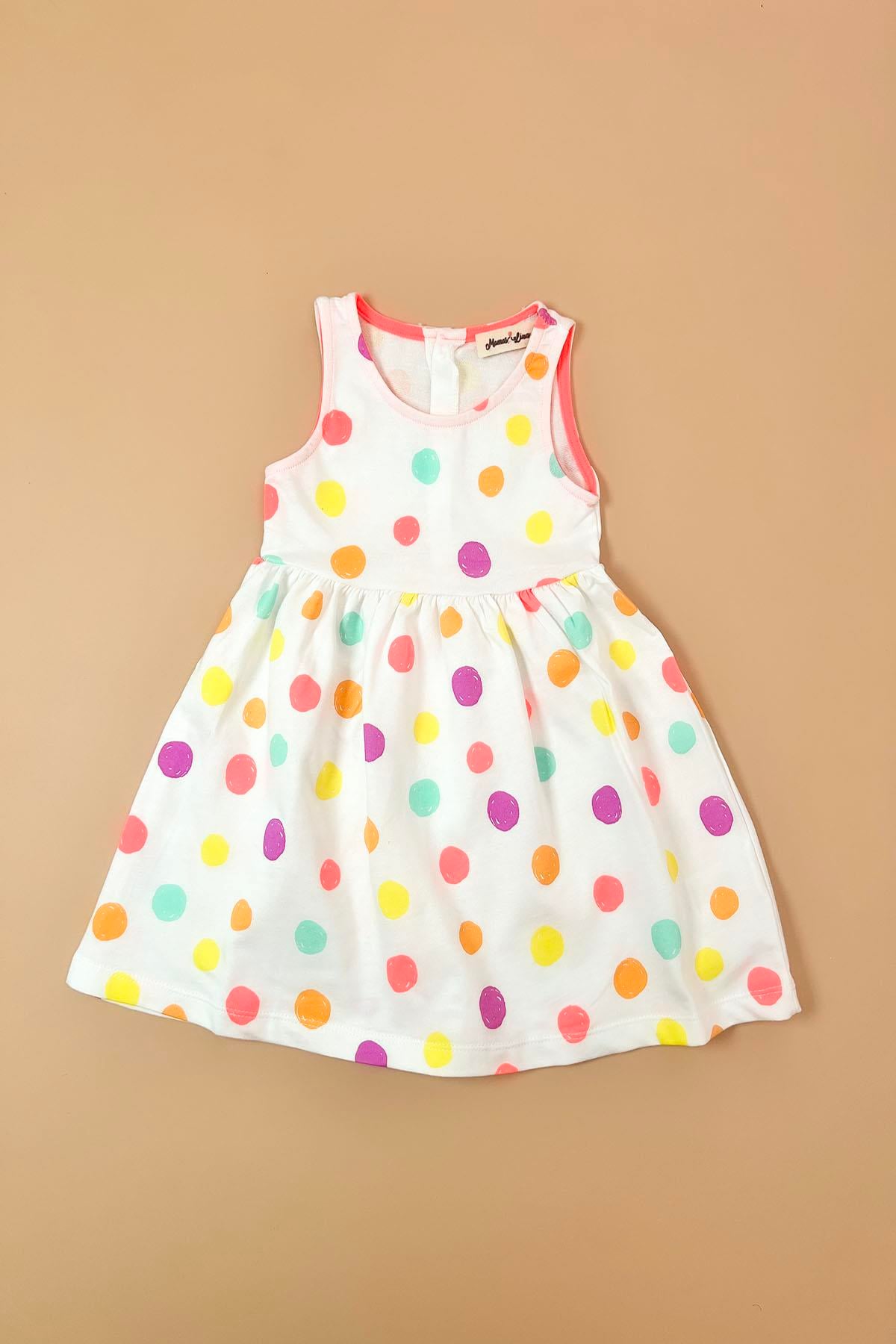 Kız Çocuk Puantiyeli Elbise