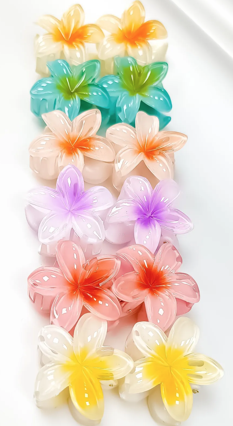 Mini Lotus Çiçeği Mandal Toka-2li