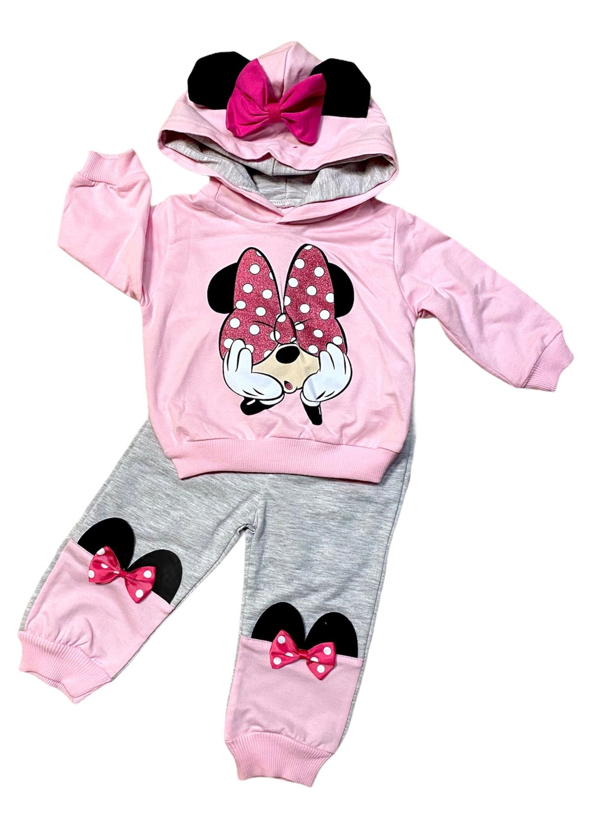 Minnie Mouse Kapşonlu Eşofman Takım