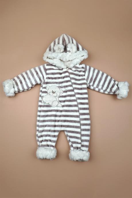 Çizgili Ayıcıklı Peluş Tulum