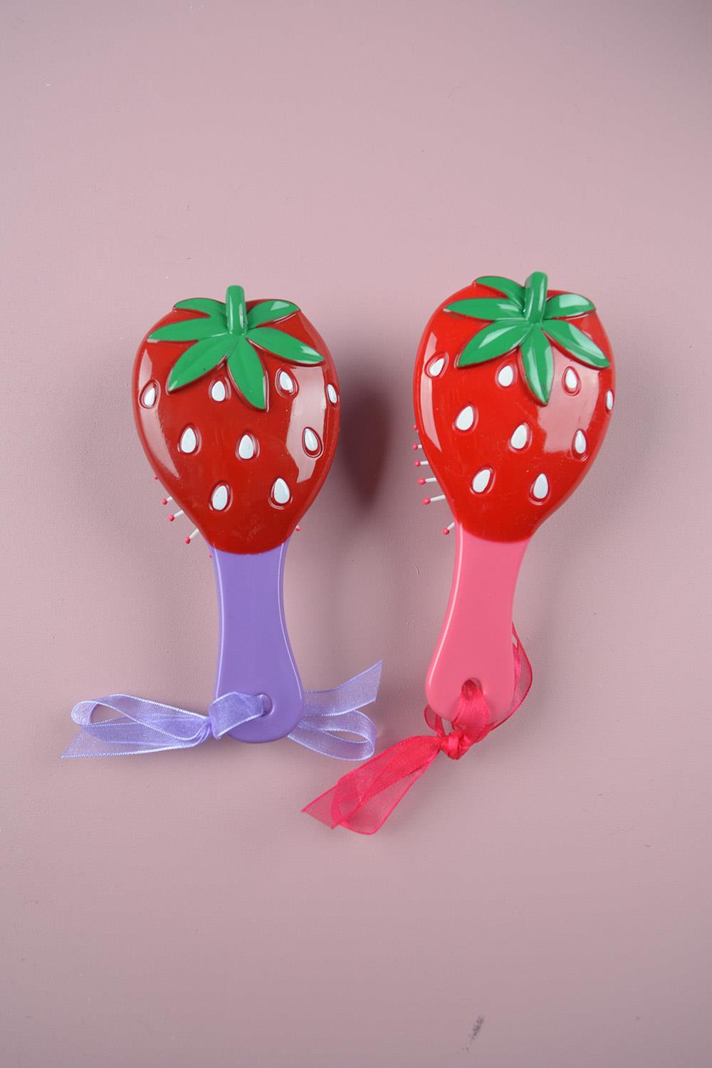 Çilek Desenli Tarak