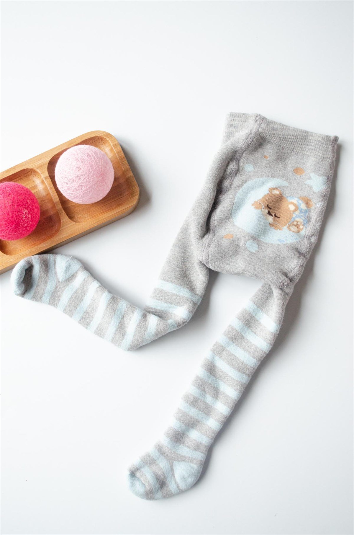 Erkek Bebek Havlu çizgili külotlu Çorap