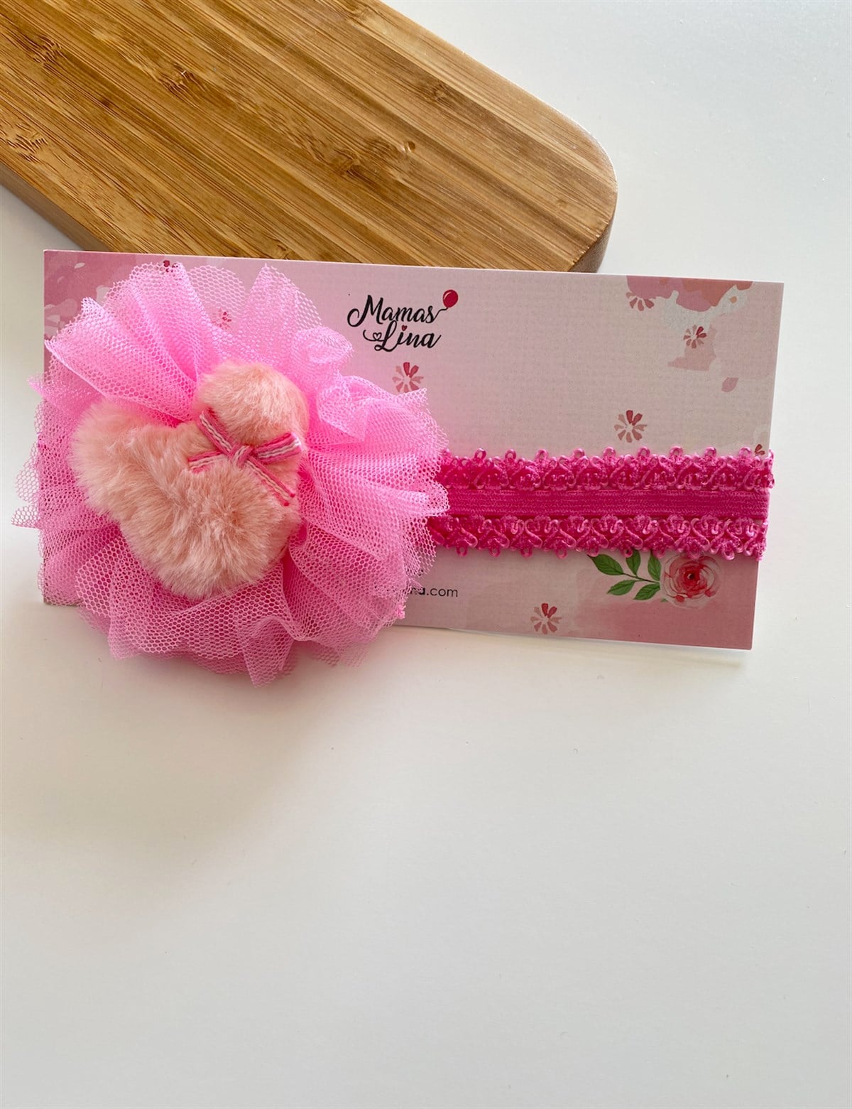 Fuşya Minnie Mouse Peluşlu Taç