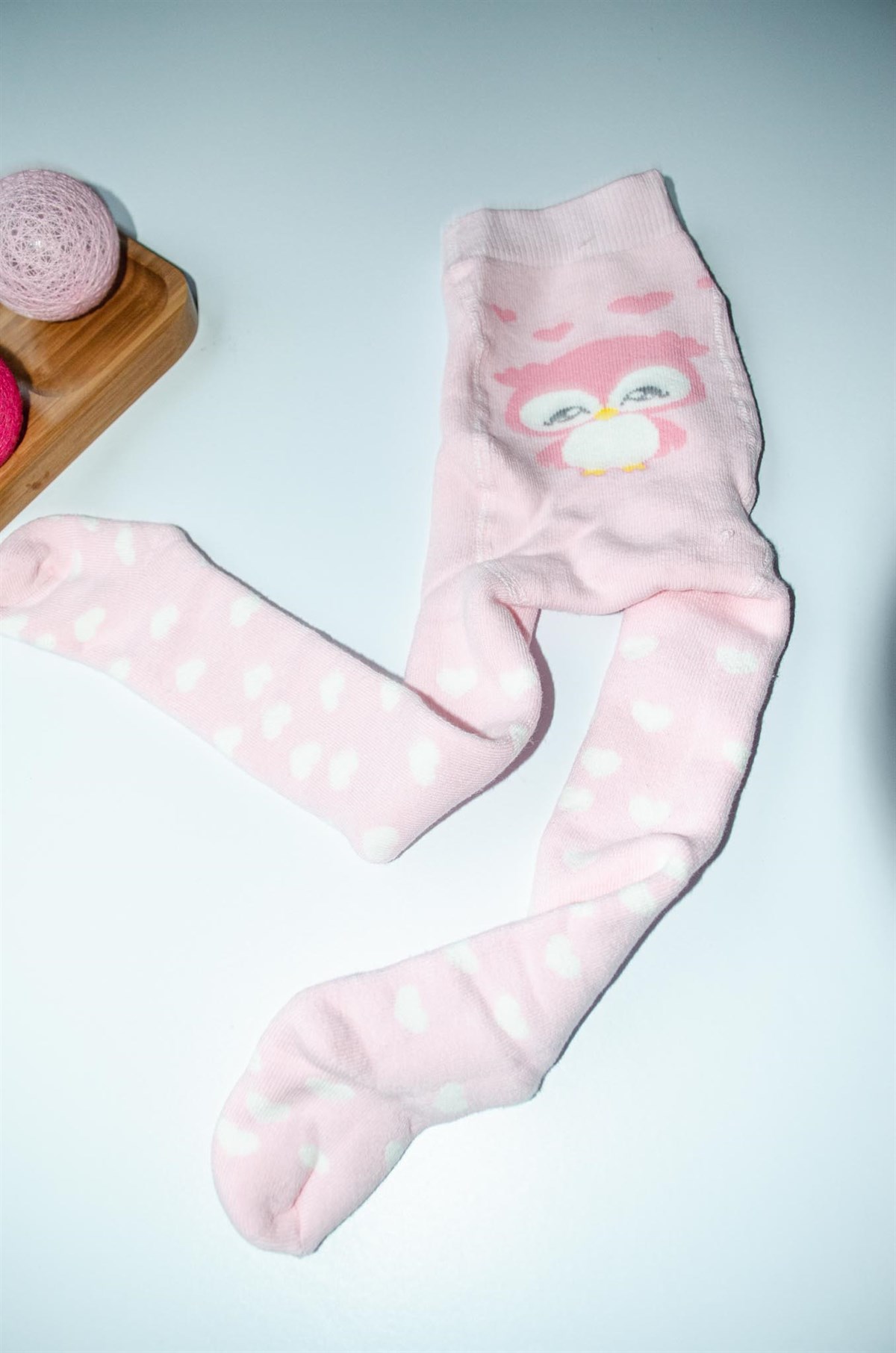 Kız Bebek Havlu Baykuş külotlu Çorap
