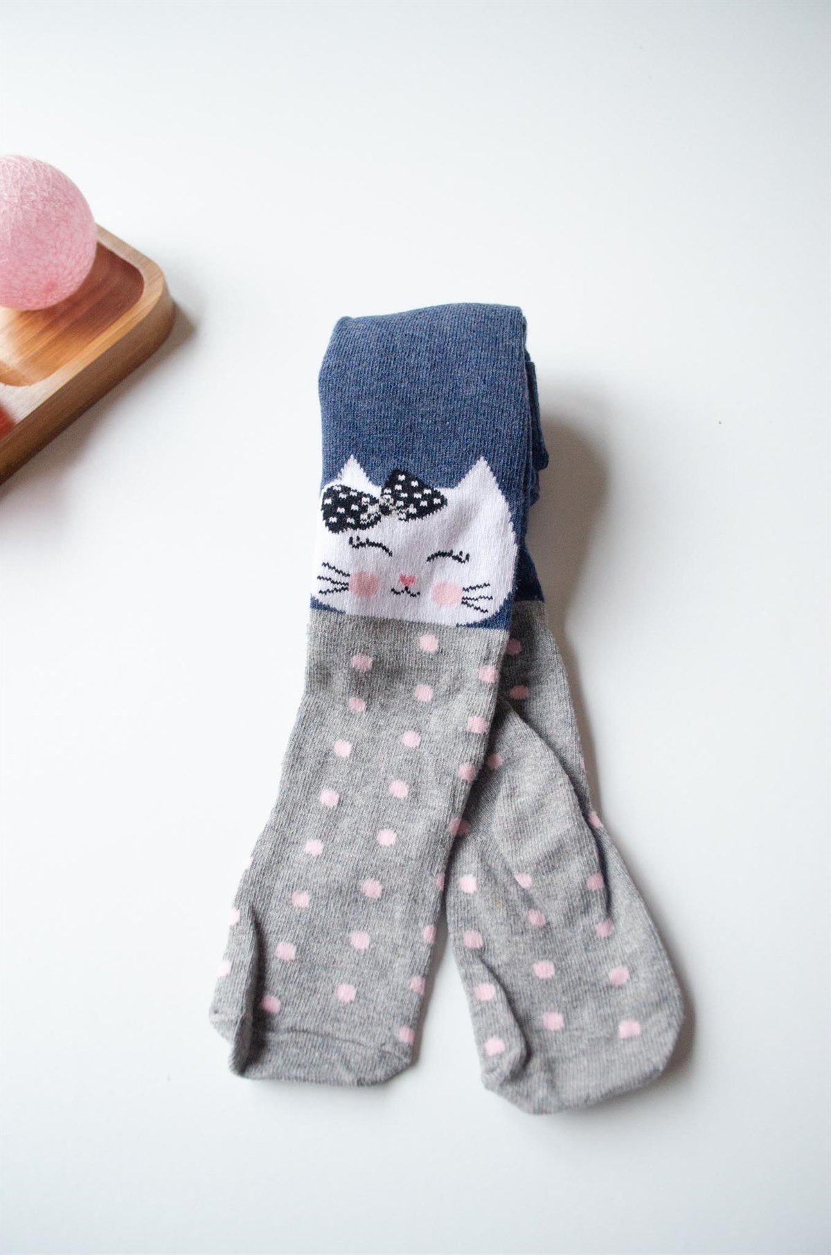 Kız Çocuk Kedili külotlu Çorap