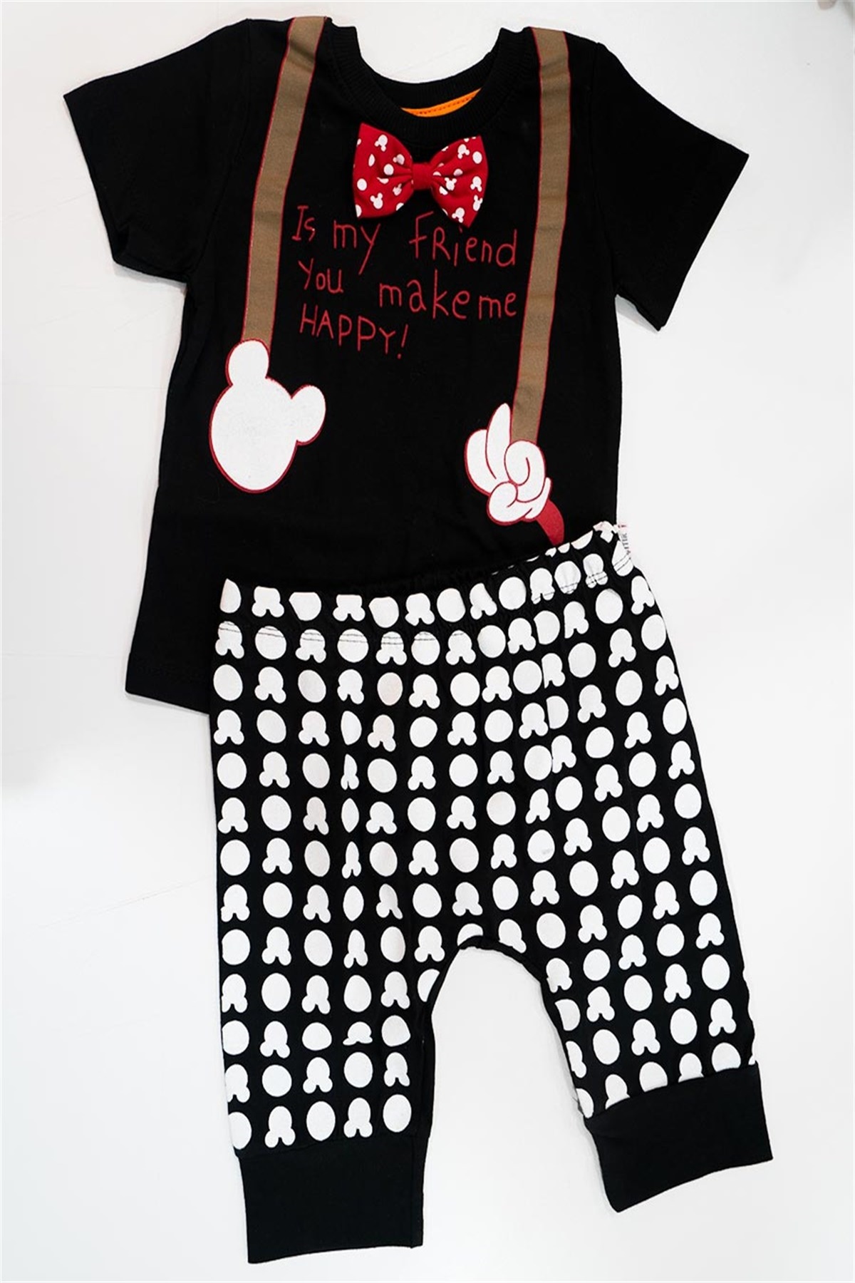 Mickey Mouse Takım-Siyah