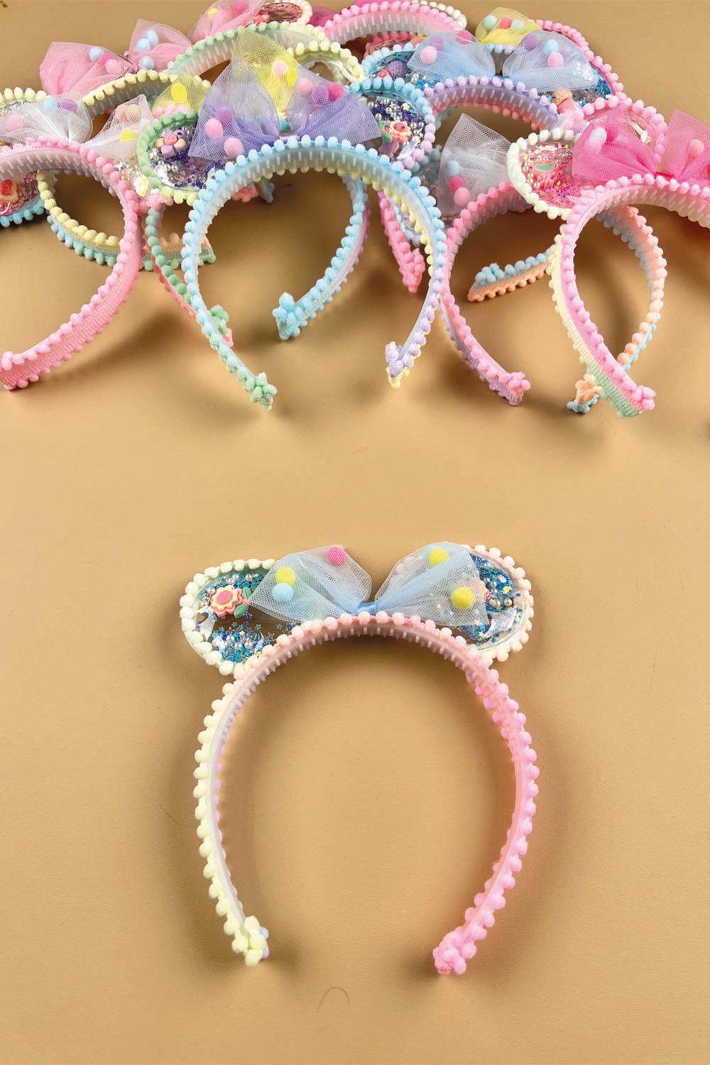 Mini Mouse Fiyonklu Ponpon Detaylı Tac