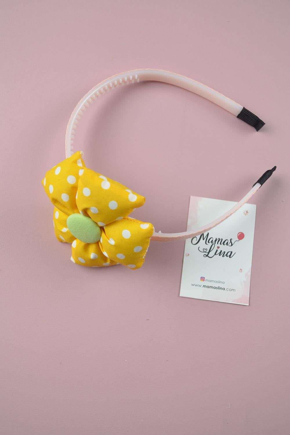 Sarı Puantiyeli Papatya Taç