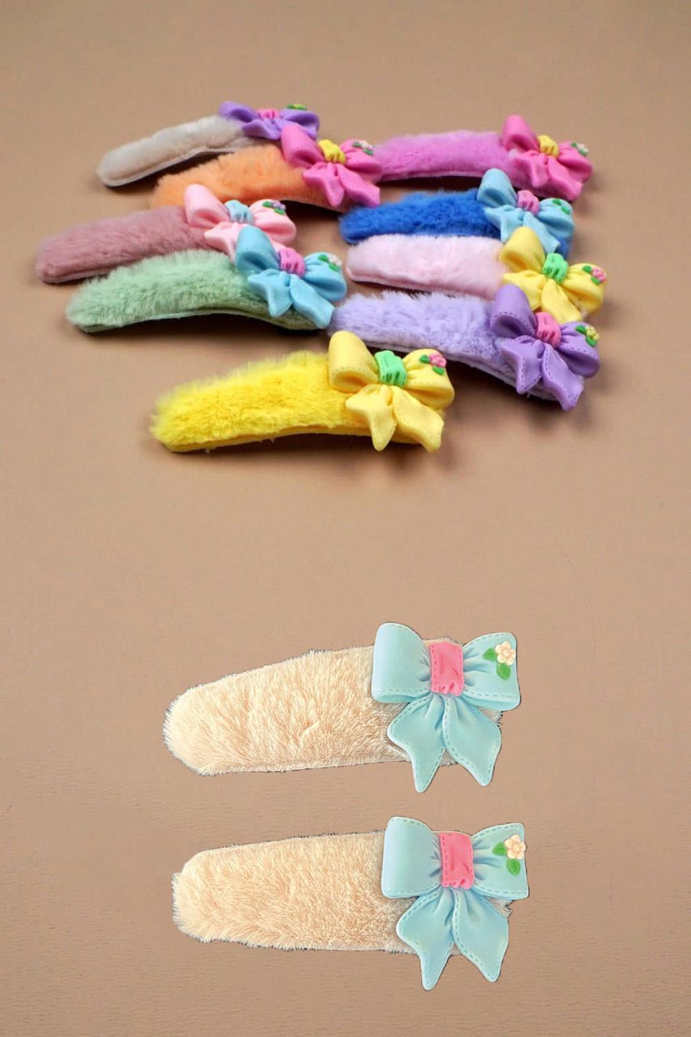 Tüylü Klipsli 2li Toka